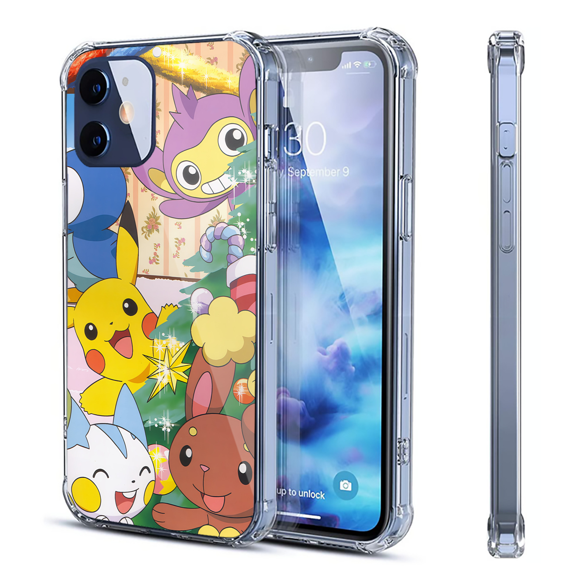 （画像用） ポケットモンスター Pokémon 【iPhone 12シリーズ対応】透明スマホケース（クリアソフトケース）